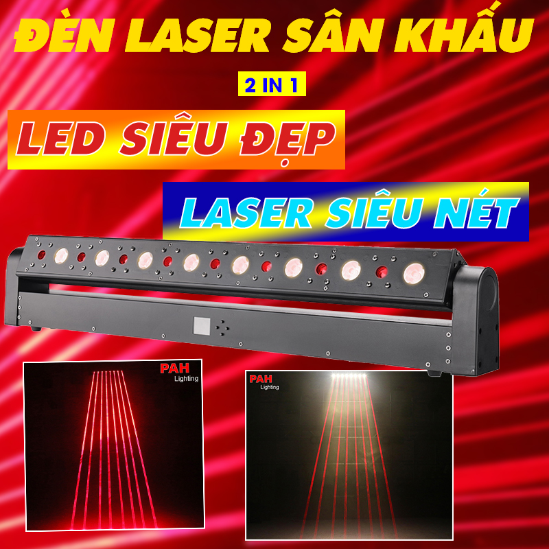 Đèn Laser Sân Khấu 2in1 Laser LED Chuyên Nghiệp